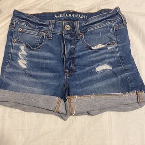American Eagle Midi Denim Shorts